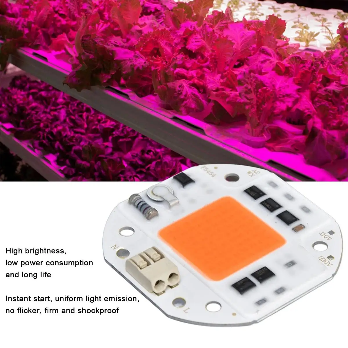 50W 70W 100W Cob привел чип 110V 220V драйвер сварки свободного умного бисера Ic для растущего света полного освещения ПКБ интегрированной матрицы DIY (art.: 3920cfe73d39f) - 3920cfe73d39f