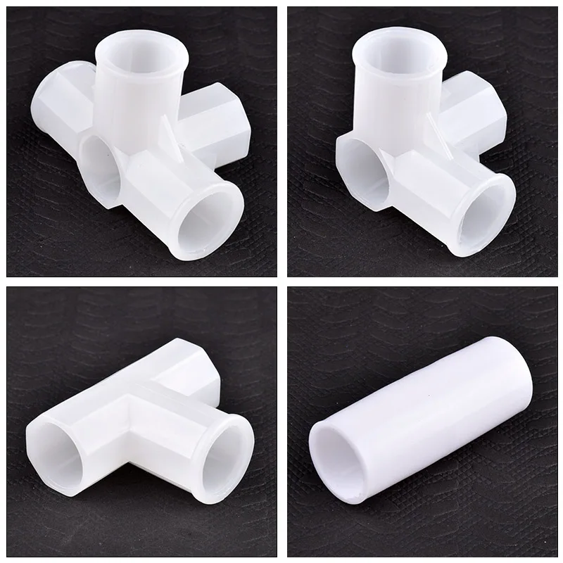 Соединитель для поддержки садовых растений, внутренний диаметр 19 мм, тройник, четырехсторонний прямой Трубопроводный соединительный элемент, фиксированные фитинги для палатки, 2/5/20 шт.
