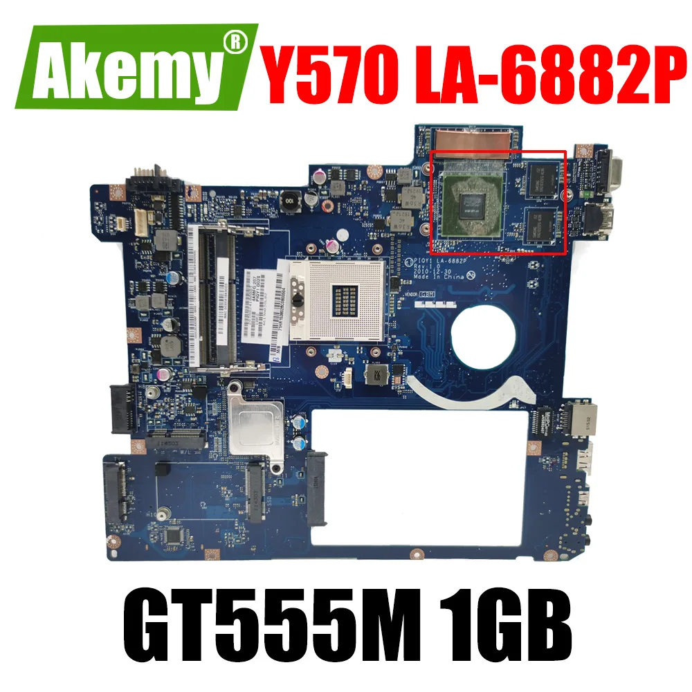

For Lenovo Y570 laptop Motherboard Mainboard PIQY1 LA-6882P Motherboard Rev:2.0 with GeForce GT555M 1GB graphics card Mainboard