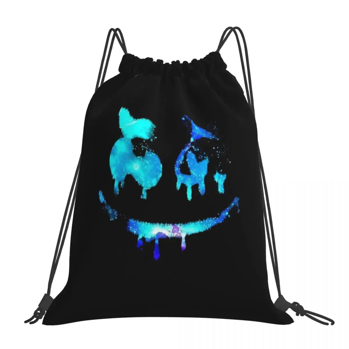 

Dj Marshmello Special Edited Logo Backpacks Portable Drawstring Bags Drawstring Bundle Pocket Sundries Bag Book Bags Man Woman