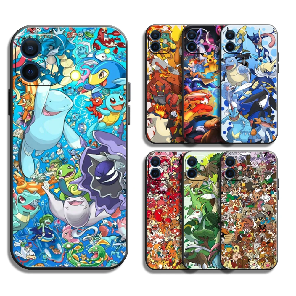 

Pokémon Anime Phone Cases For iPhone 11 12 Pro MAX 6S 7 8 Plus XS MAX 12 13 Mini X XR SE 2020 Funda Coque Carcasa Back Cover