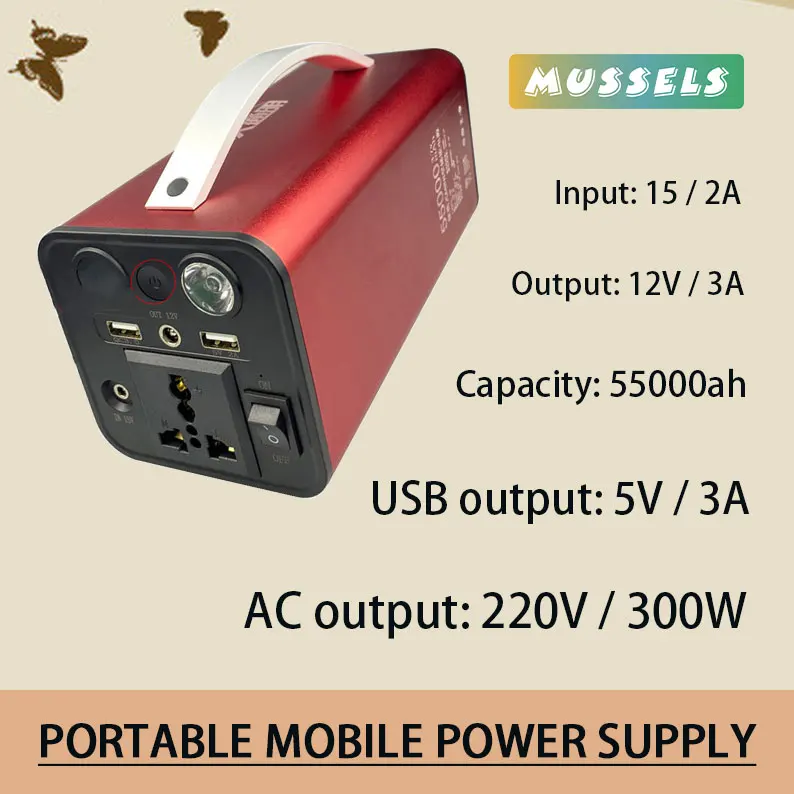 

50000mAh Portable Power Bank 220V/110V 150W High Power Portable External Battery