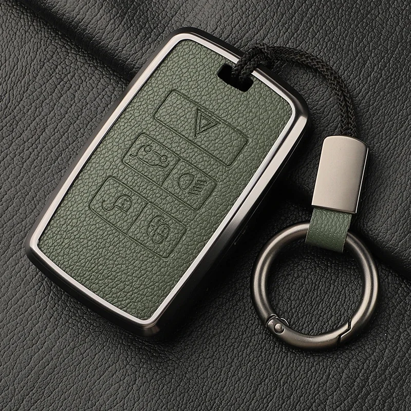 

Для 2025 года Land Rover Range Rover Sport Evoque Freelander Protector Бесключевой аксессуар Легкосплавная кожа Автомобильный пульт дистанционного управления Чехол для ключа