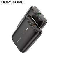 borofone 10000mah power bank pd 20w fast charging output usb c portable external battery qc quick charge with led for smartphone