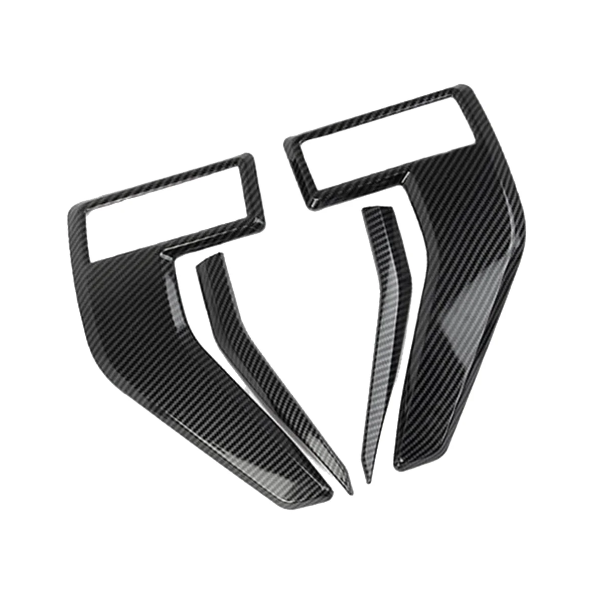 

4Pcs Car Side Vent Fender Trims Cover for Ford F150 F-150 2021-2023 Front Vent Fender Badge Emblem Stickers Carbon Fiber