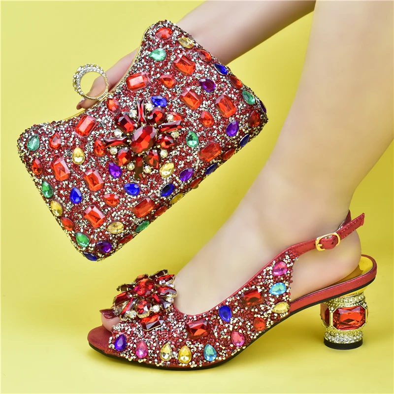 OLOMM хорошая цена итальянская искусственная кожа свадебный набор обуви и сумок в