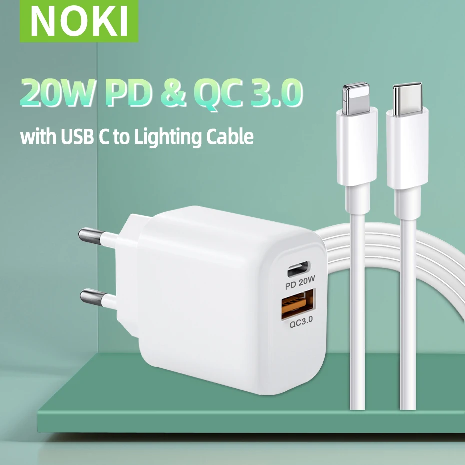 

Сетевое зарядное устройство с USB Type C на lightning, 38 Вт, 20 Вт