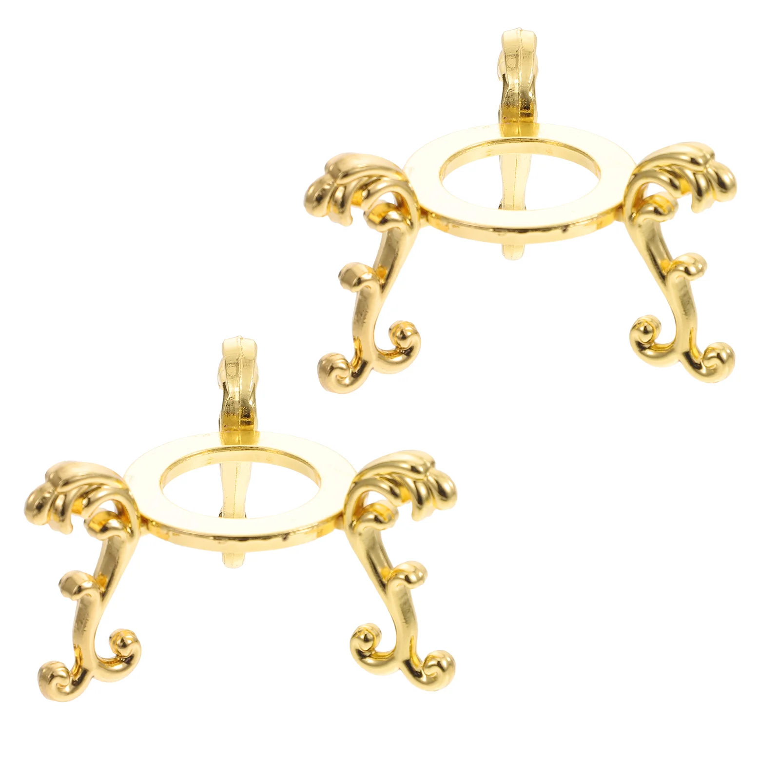 

2pcs Mineral Stone Display Holders Exquisite Delicate Crystal Balls Bases Living Room Decors for Decor