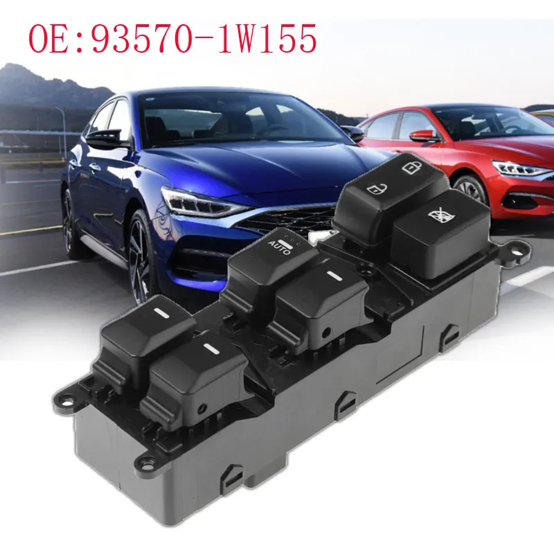 

New Front Left Car Electric Power Window Lifter Switch For Hyundai Kia Rio Pride 2012-2015 93570-1W155 935701W155
