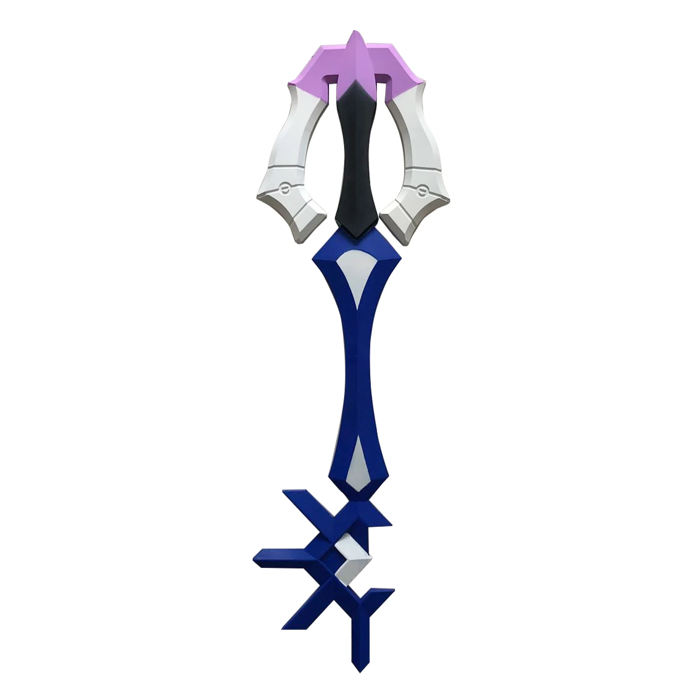 Фото Декоративный меч Kingdom Hearts Key Oathkeeper Oblivion Keyblade, реквизит для игровых аксессуаров, с рукояткой из ПУ, для косплея, подарок №5