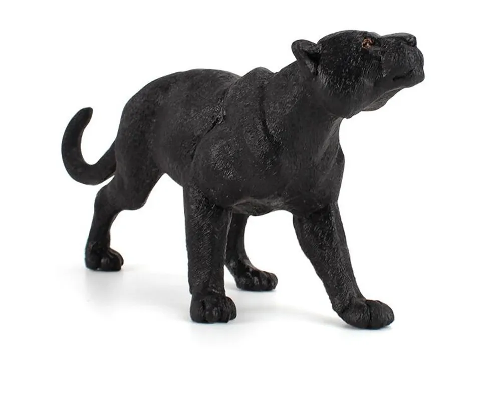 Фигурка черного модель пантера в виде диких животных