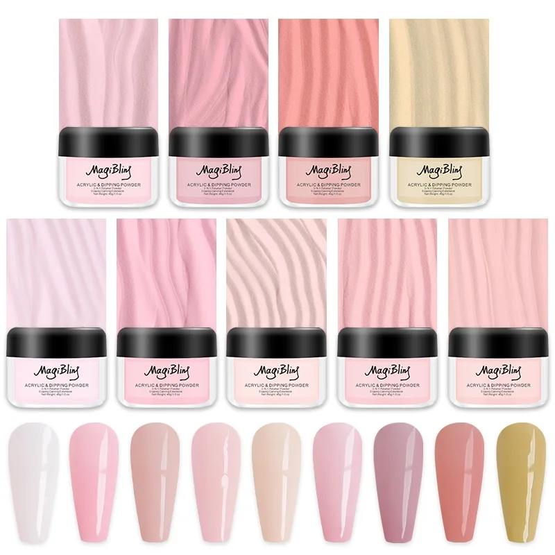 

9 Boxes Acrylic Powder Set 3D Carving Nail Polymer Tips Extension Color Acrylic Powders Manicure Professional Nail Art Supplies