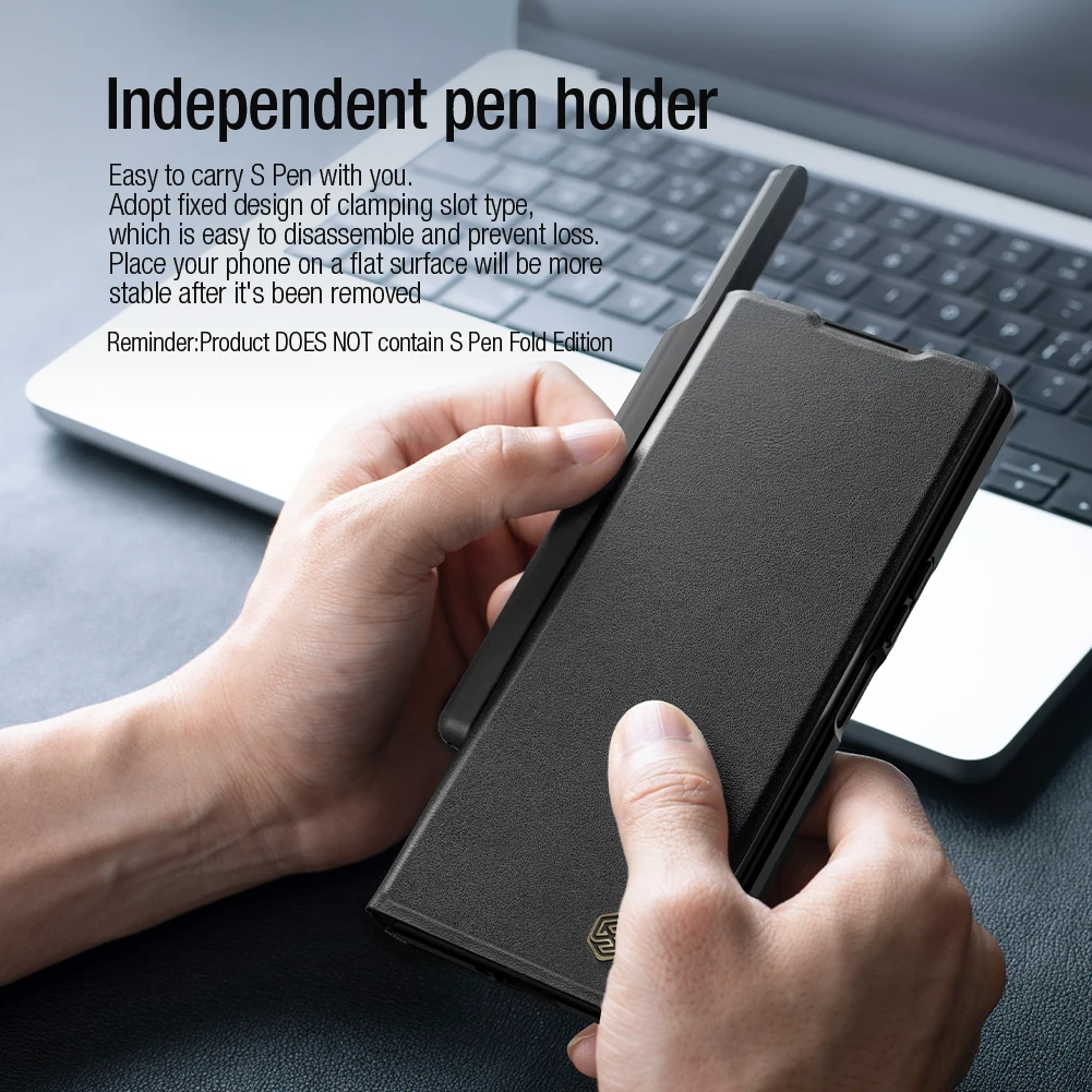 Чехол NILLKIN для Samsung Galaxy Z Fold роскошный кожаный чехол с S-образным слотом 6