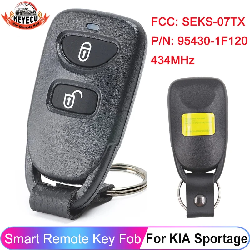 Брелок KEYECU FCC ID: Φ для KIA Sportage 2005 2006 2007 2008 434MHz P/N: 95430-1F120, умный ключ дистанционного управления с 2 кнопками Брелок KEYECU FCC ID: Φ для KIA Sportage 2005 2006 2007 2008 434MHz P/N: 95430-1F120, умный ключ дистанционного управления с 2 кнопками