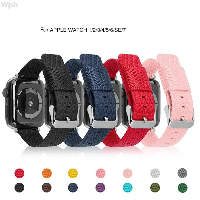 Ремешок нейлоновый для apple watch 7 45 мм 41 браслет iwatch se 6 5 4 44 40 3 42 38 женские и мужские
