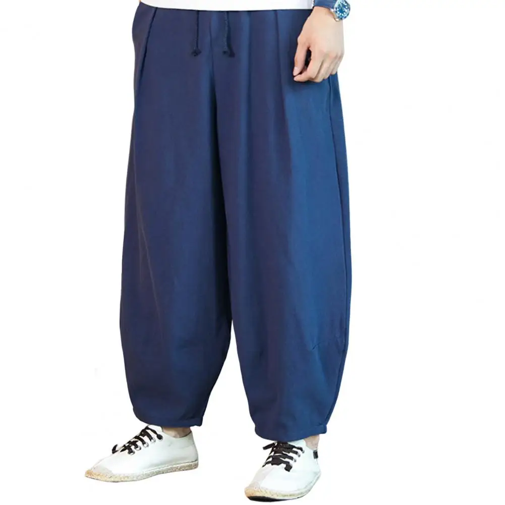 

Trendy Men Sweatpants Loose Ankle Length Sweatpants Harem Pants Men Trousers