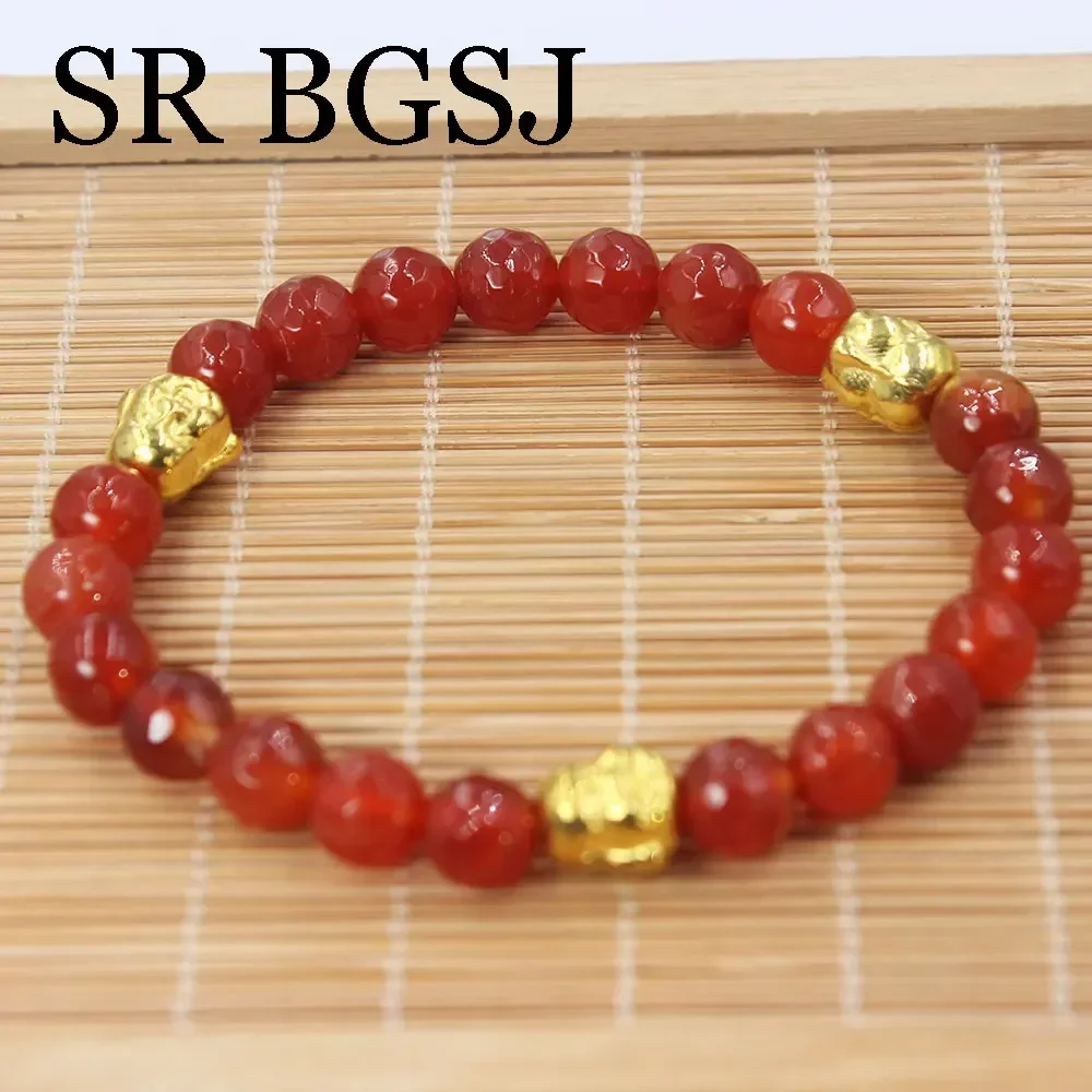 8 мм 7-8 дюймов круглый сердолик красный натуральный агат оникс камень Будда йога