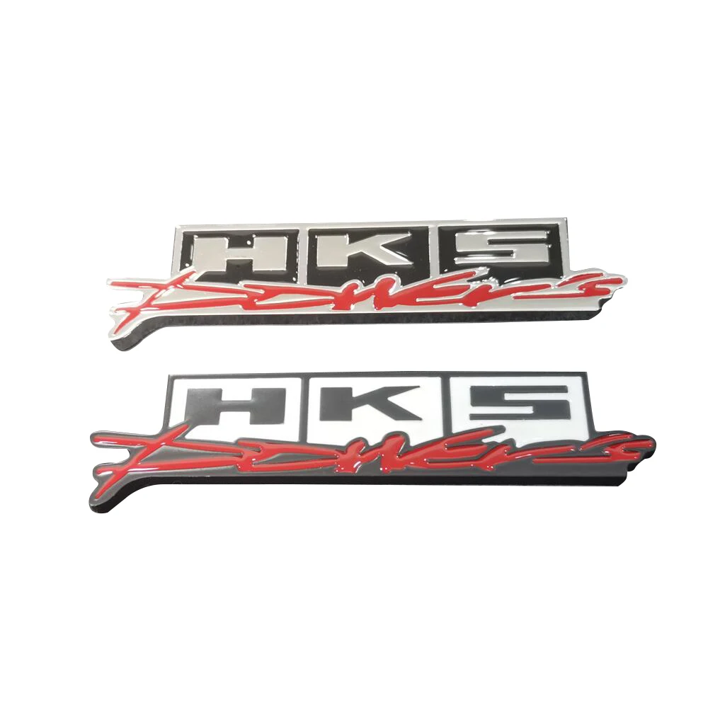 

Car Stickers Modified HKS Logo 3D Metal Emblem Badge Decal For Honda Toyota BMW Ford Nissan Mercedes-benz Volvo Jeep Accessories