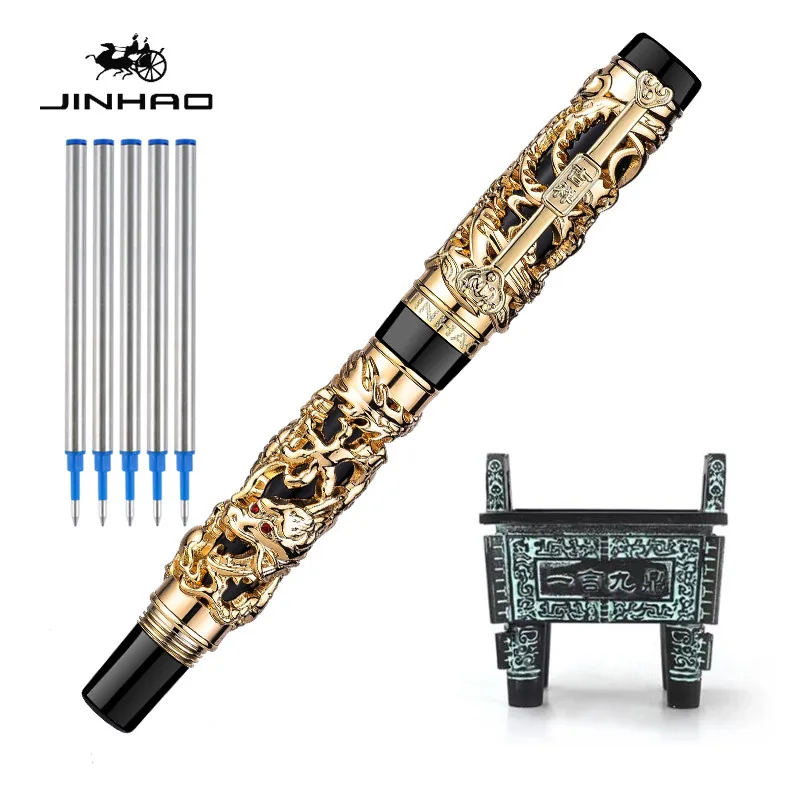 

Golden Writing Hot Pens Ball Luxury Latest Roller The Jinhao Selling High Dragon And Gift Design Quality Phoenix Pen