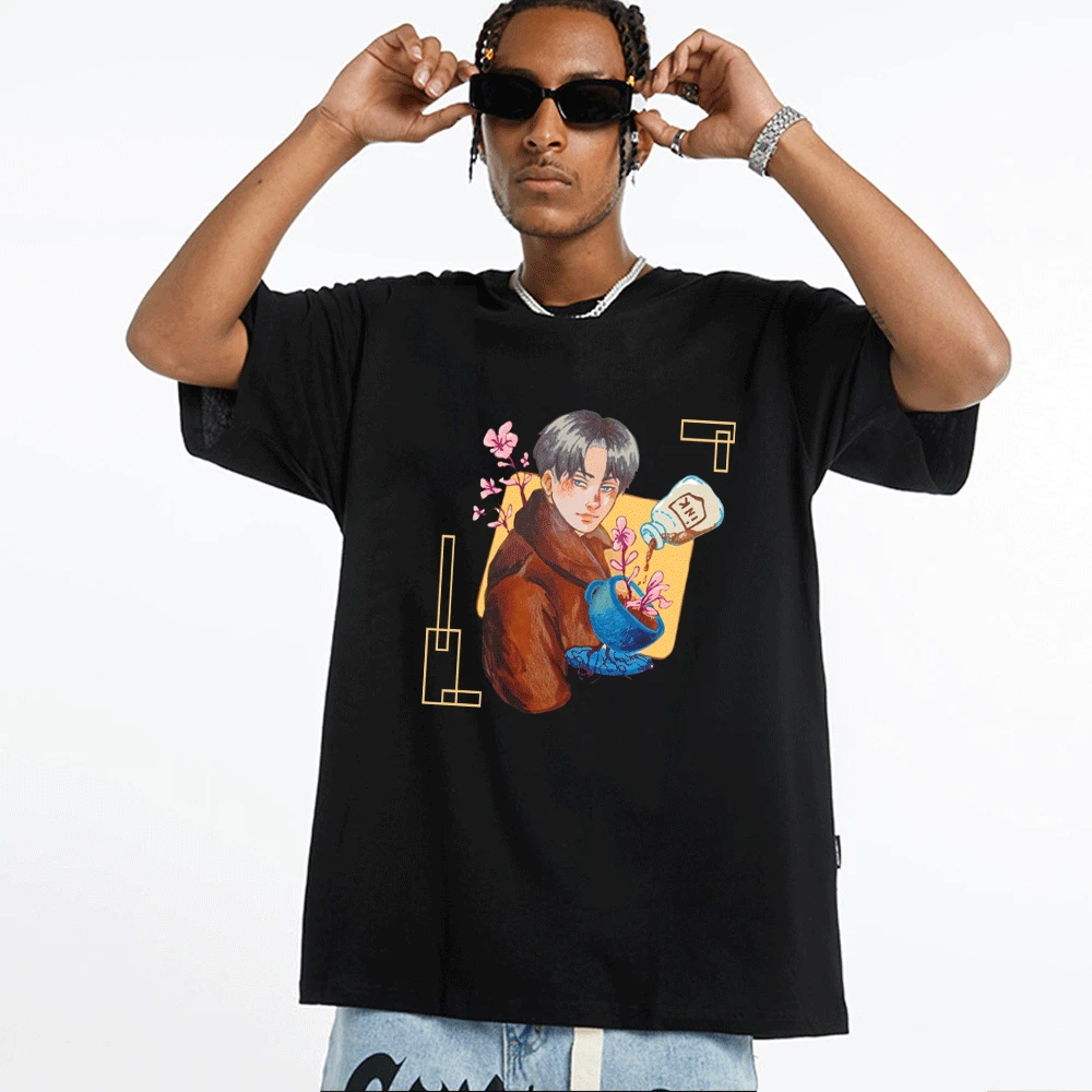 

Hot Sale Tees Haikyuu Jujutsu Kaisen Attack on Titan T Shirt Fashion Trend Summer Couple T-shirts 2022 New Popular T Shirts Men
