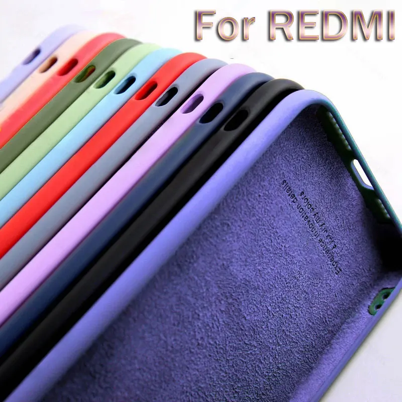 

Simple Liquid Soft Phone Case For Xiaomi Redmi Note 9 9A 10X 9S 10 9T 9C Pro Max Power 4G 5G Colors Shockproof Protection Cover