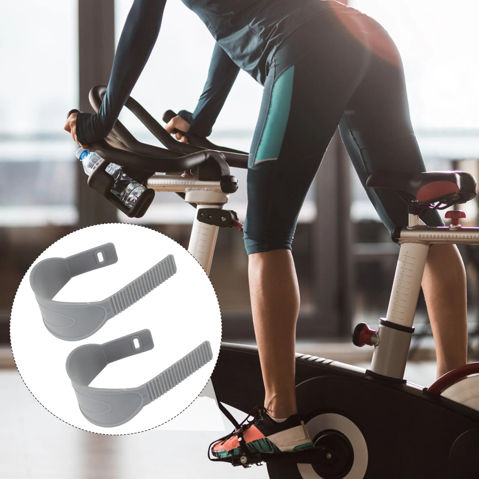 

Straps Bike Pedal Exercise Toepedals Footrest Cycle Clips Gym Clip Adjustable Strap Cycling Foot Replacement Anti Universal