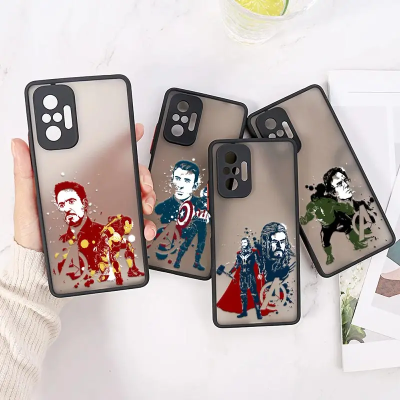 

Avengers Ironman Thor Marvel Phone Case For Xiaomi Redmi Note 11 Pro Plus 10 8 9 Pro 7 11T 9C Soft Fundas Hard Matte Back Cover