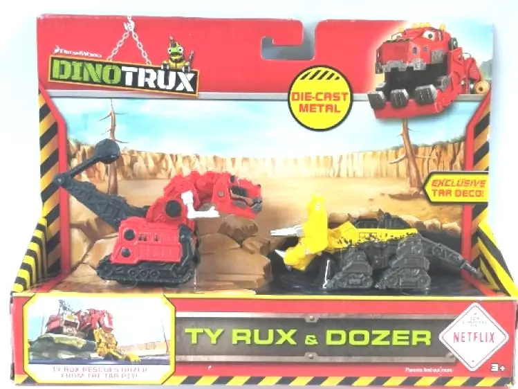 С оригинальной коробкой Dinotrux грузовик-динозавр съемный игрушечный