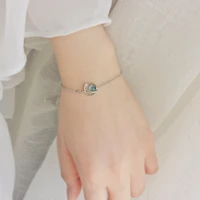 lovely silver color star universe chain bracelets small blue universe bracelet for women fashion valentines day gift