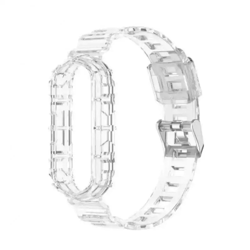 Фото Ремешок для Xiaomi Mi Band 7/6/5/4/3, прозрачный сменный Браслет для Xiaomi Mi Band 7/6/5/4/3 №3