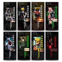 pain anime naruto kakashi sakura phone case for samsung note 8 note 9 note 10 m11 m12 m30s m32 m21 m51 f41 f62 m01 soft silicone