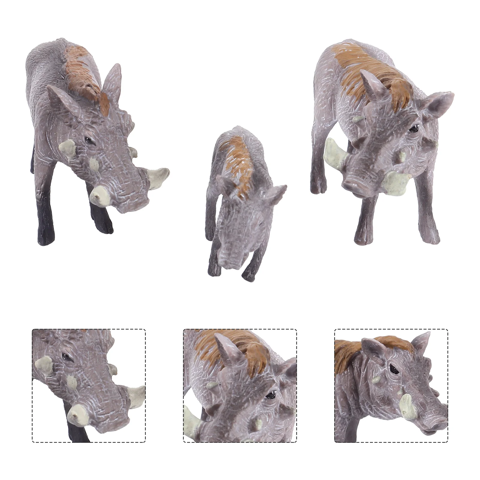 

Decorate Wild Boar Model Ornaments Office Miniature Animal Figurines Plastic Solid Adornment