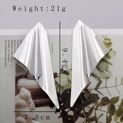 Большие серьги-капли zhenshecai