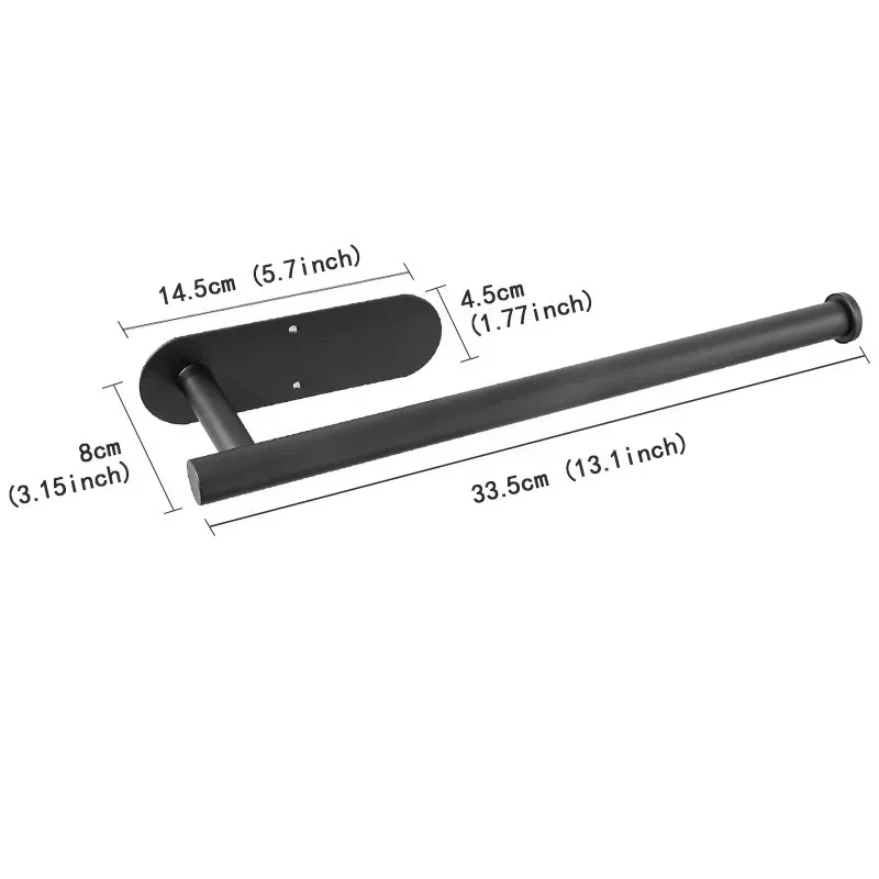 

Держатель для бумажных полотенец из нержавеющей стали черный