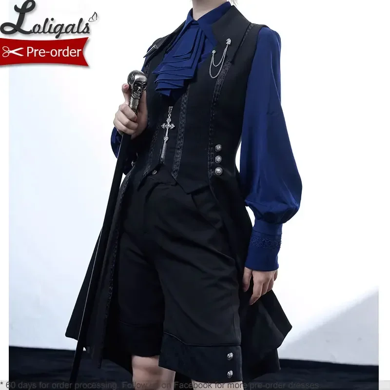 Жилет в стиле Лолиты ретро средневековый длинный жилет/шорты Маленький принц