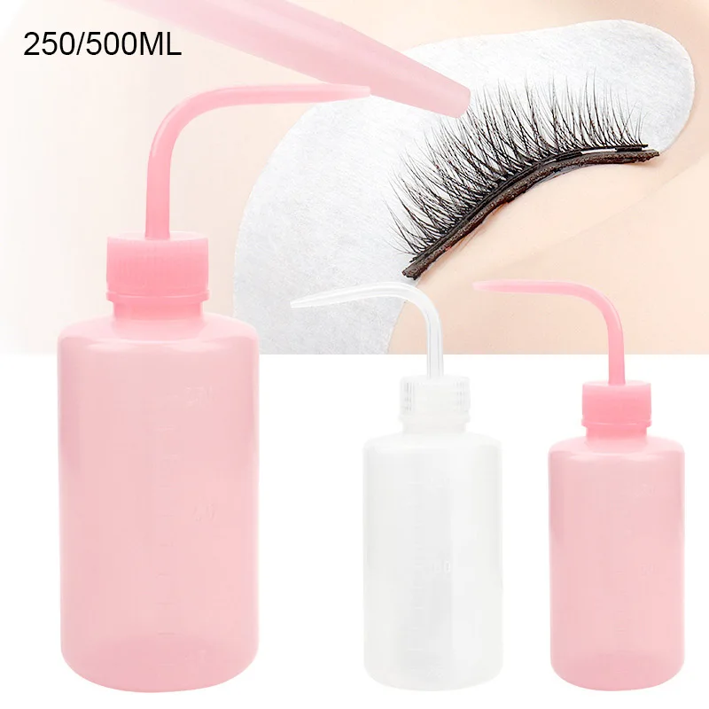 

250ml 500ml Eyelash Extension Washing Bottle Eyelashes Clear Blow Wash Bottle Tattoo Wash Squeezy Laboratory Measuring Bottle