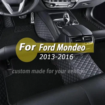 Carpets For Ford Fusion Mondeo 2016 2015 2014 2013 Car Floor Mats Leather Custom Waterproof Accessories Rugs Decoration