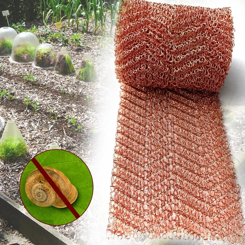 

3/4/6m Signal Shielding Net Anti-Snail Copper Wire Net Pest & Rodent Net Mesh Exquisite Copper Decor Artworks Cleaning Tool
