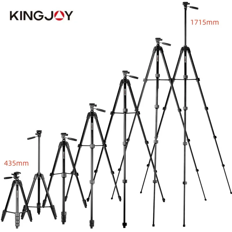 Штатив KINGJOY VT-688 высотой 1,7 м для цифровых камер Canon, Nikon, Sony и мобильных телефонов, портативный, для путешествий и съемки на открытом воздухе (art.: 3920d9fe1ca3e) - 3920d9fe1ca3e
