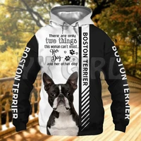 this woman cant resist her boston terrier 3d printed hoodies unisex pullovers funny dog hoodie casual street tracksuit