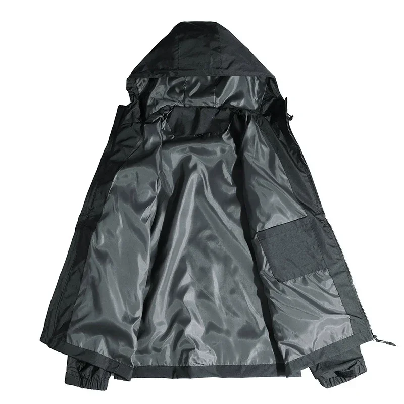 Мужская синяя спортивная куртка водонепроницаемая ветрозащитная ветровка с