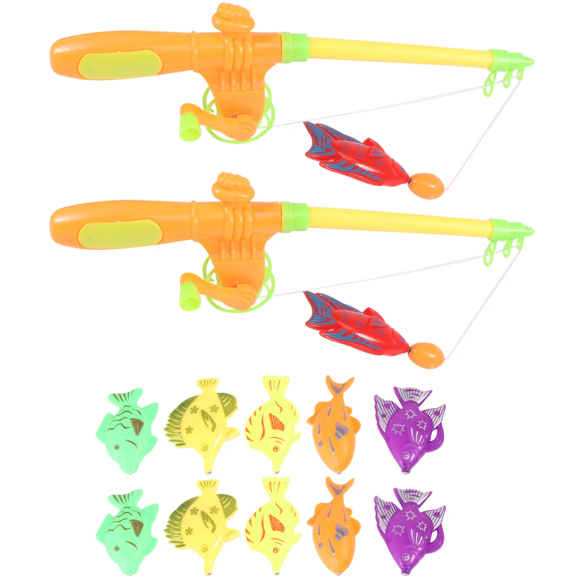 

14 Magnetic Interesting Fishing Game Set for Garden