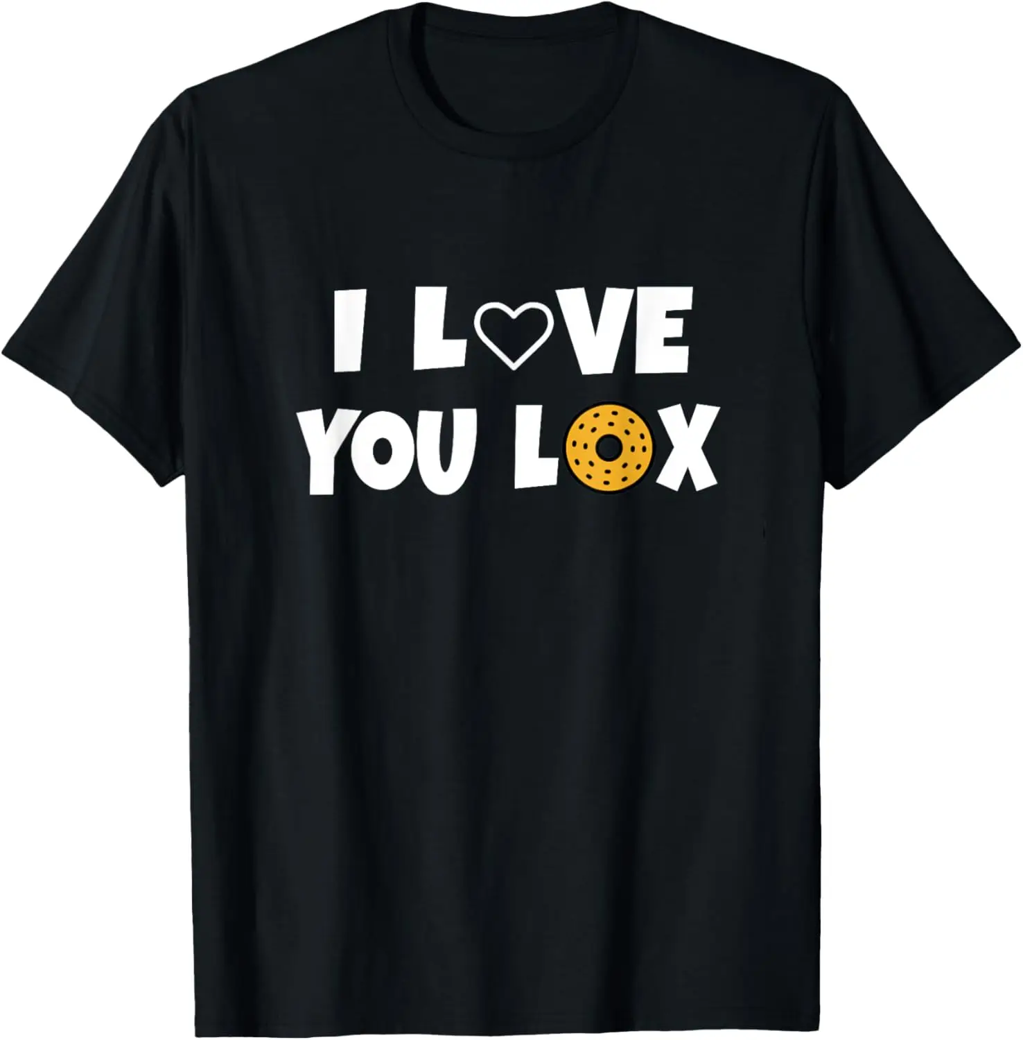 Забавная подарочная футболка для любителей каламбура I Love You Lox