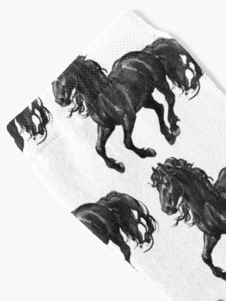 Носки Friesian horse II теплые зимние Роскошные велосипедные хип-хоп носки для мальчиков