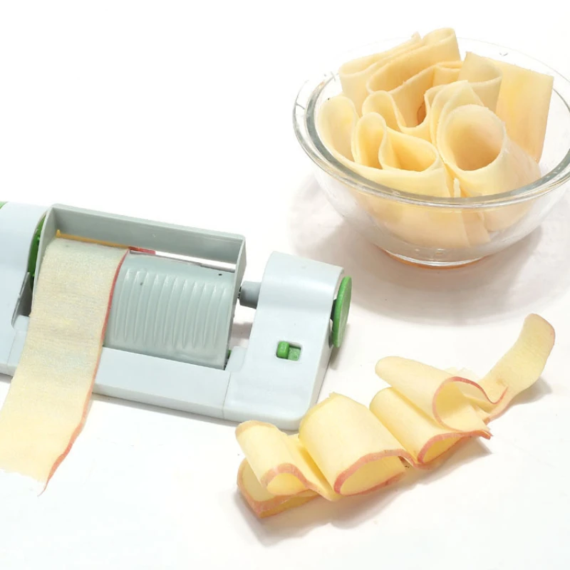 

Easy Sheet Slicer Vegetable Cutter Kitchen Utensils Fruit Roller Knife Spool Potato Rolls Modern Cooking Apple Peel House Tool