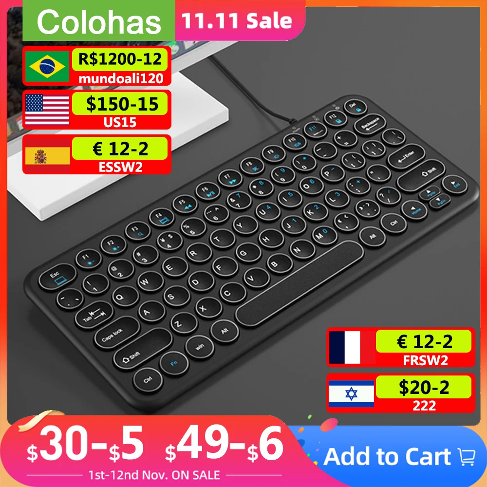 

USB Wired Mini Keyboard Mouse Set For Laptop Macbook Xiaomi Mini Computer Gamer Magic Keyboard Mouse Combo Laptop Keypad Gamer
