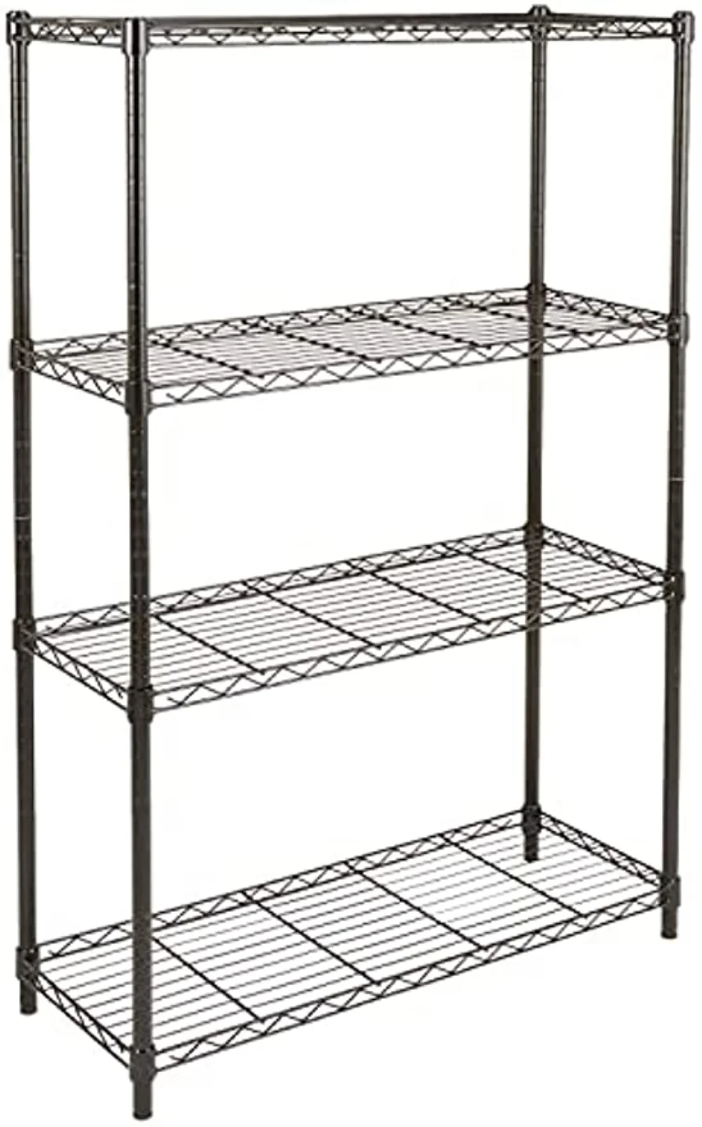 

4-Shelf Adjustable Heavy Duty Storage Shelving Unit 350 lbs loading capacity per shelf Steel Organizer Wire Rack 36L x 14W x 54H