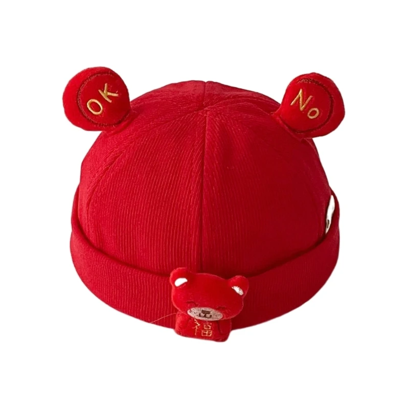 

Kids Hat Soft Baby Bonnet Cap Red Themed Winter Warm Hat Baby Boy Girl Newborn Beanie Cap Hat Breathable Hat
