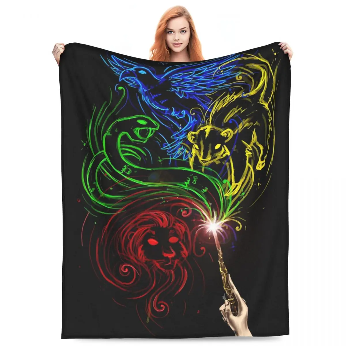 Одеяло из фильма Гаррис P-Potters Magic World дорожное фланелевое одеяло для дивана кресла