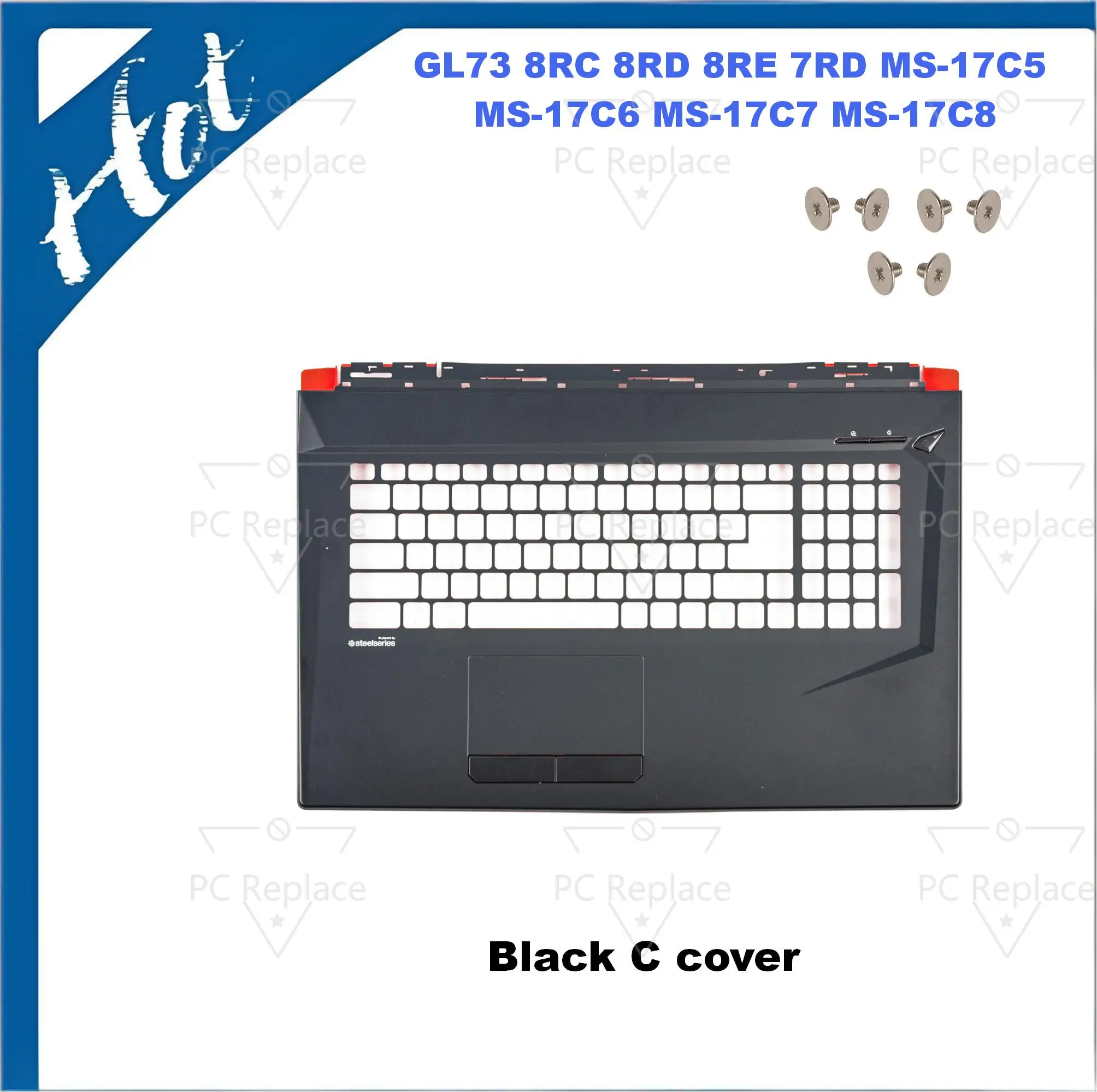 Фото Сменная крышка, совместимая с GL73 8RC 8RD 8RE 7RD MS-17C5 MS-17C6 MS-17C7 MS-17C8, задняя крышка, передняя рамка, верхняя основная крышка, 17 дюймов №3